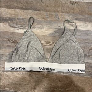 Calvin Klein Heather Gray Bralette